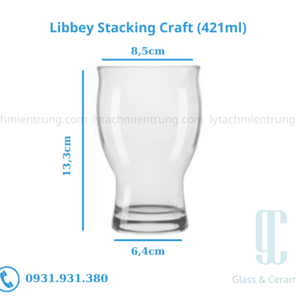 Ly thủy tinh Libbey Stacking Craft Beer Glass (421ml)